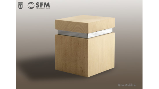 Urna de madera de haya para funerales y entierros en Madrid