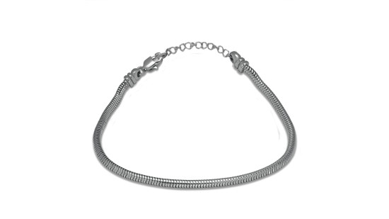 Pulsera de acero para abalorios contenedores de cenizas tipo Pandora.